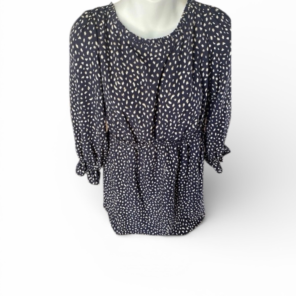 Isabel Maternity by Ingrid & Isabel Navy and White Blouse
